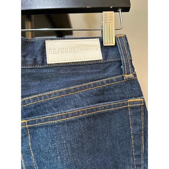 Re/Done Originals High Rise Ankle Crop Dark Womens Size 26 - Picture 9 of 14